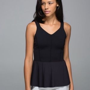 Lululemon City Tank Peplum Pleated